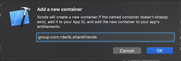 Create App Groups