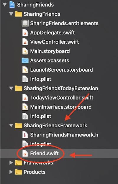 Create file inside framework
