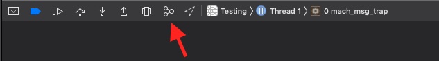 Xcode debug memory graph button